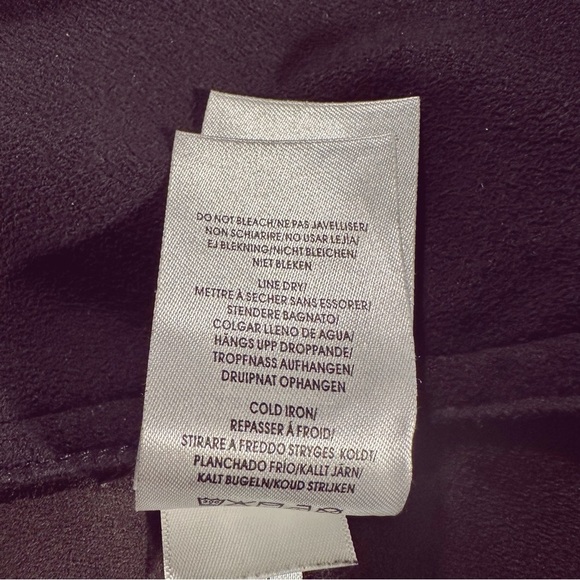 Lysse Black ‘Origami’ 2 Layer Lapel Open Front Vegan Leather Jacket Size XS - Picture 16 of 16